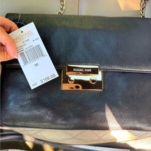 Michael Kors Cream Handbag with Signature Design